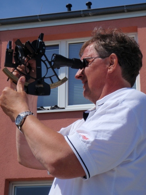 Sextant-Übung im SHS-Kurs